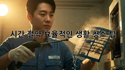 시간 절약! 효율적인 생활 청소 팁